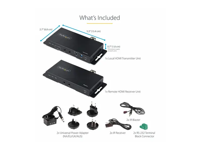 StarTech.com 4K HDMI over Fiber Extender Kit, 60Hz up to 3300ft/1k...