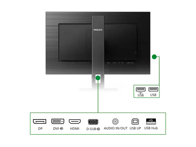 Philips B Line 242B1G - LED-skjerm 24" 1920 x 1080 Full HD (1080p)...