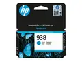 HP 938 - 10 ml - cyan - original - Officejet hengepakke - blekkpatron