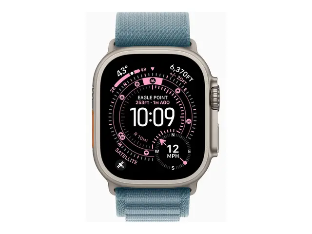 Apple Watch Ultra 3 - 49 mm naturlig titan Ja smartklokke med Alpi...