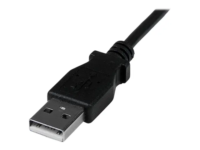 StarTech.com Down Angle Mini USB Cable - 2m Black A to B Charger (...