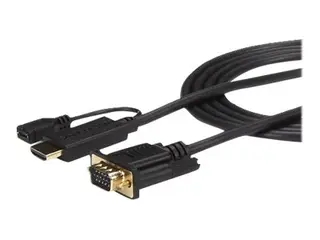 Startech HDMI to VGA Cable - 10 ft / 3m - 1080p 1920 x 1200 - Active HDMI Cable - Monitor Cable - Computer Cable (HD2VGAMM10) - adapterkabel - HDMI / VGA - 3 m
