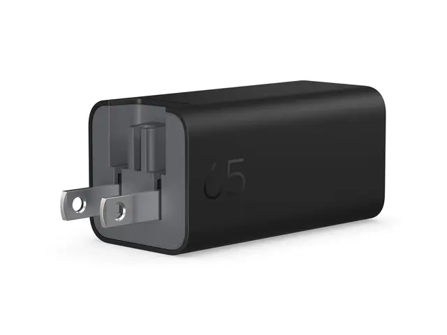HP GaN Wall Charger - USB-C-strømadapter AC 115/230 V 65 watt svart