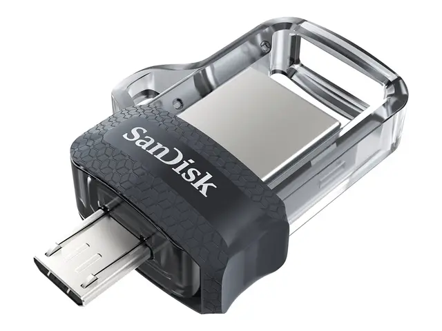SanDisk Ultra Dual - USB-flashstasjon - 128 GB USB 3.0 / micro USB 