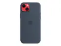 Apple - Baksidedeksel for mobiltelefon MagSafe-samsvar - silikon - stormblå - for iPhone 14 Plus
