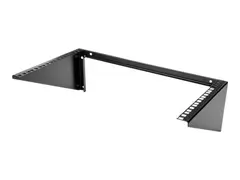 Startech 6U Wall Mount Patch Panel Bracket 19 in - Steel - Vertical Mounting Bracket for Networking and Data Equipment (RK619WALLV) - Veggmonteringsbrakett - svart - 6U - 19"