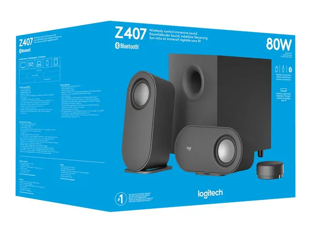 Logitech Z407 - Android Edition - høyttalersystem - for PC - 2,1 k...