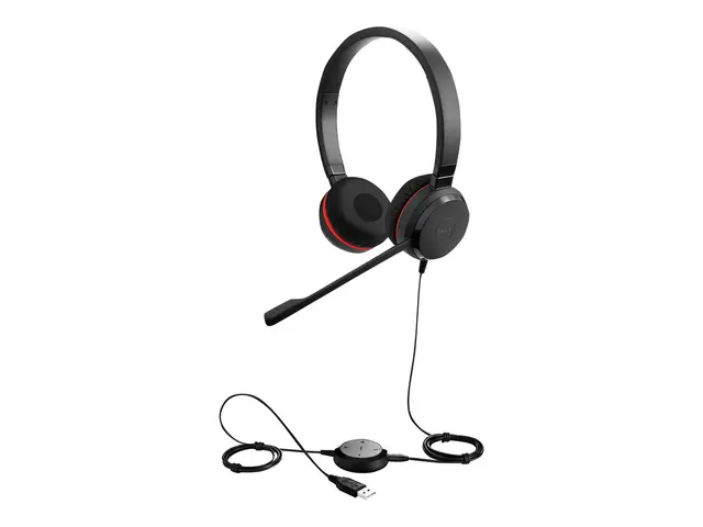 Jabra Evolve 30 II MS stereo - Hodesett - on-ear - kablet - USB, 3...