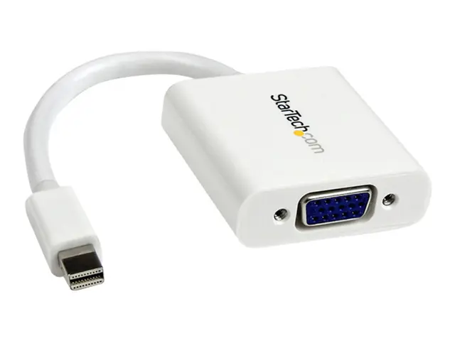 StarTech.com Mini DisplayPort to VGA Adapter - White - 1080p - Thu...