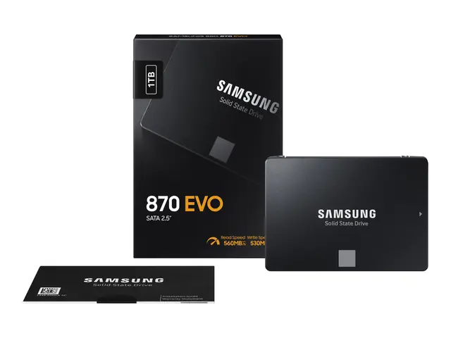 Samsung 870 EVO MZ-77E1T0B - SSD kryptert 1 TB intern 2.5" SATA 6G...