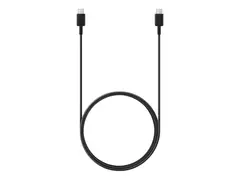 Samsung EP-DX310 - USB-kabel - 24 pin USB-C (hann) til 24 pin USB-C (hann) USB 2.0 - 3 A - 1.8 m - USB Power Delivery (3A, 60W), Super Fast Charging inntil 25 W - svart