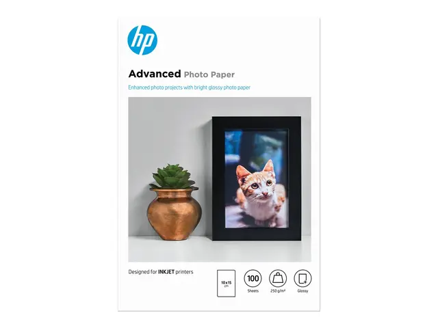 HP Advanced Glossy Photo Paper - Blank - 100 x 150 mm - 250 g/m² -...