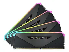 CORSAIR Vengeance RGB RT - DDR4 sett - 32 GB: 4 x 8 GB - DIMM 288-pin - 3200 MHz / PC4-25600 - ikke-bufret