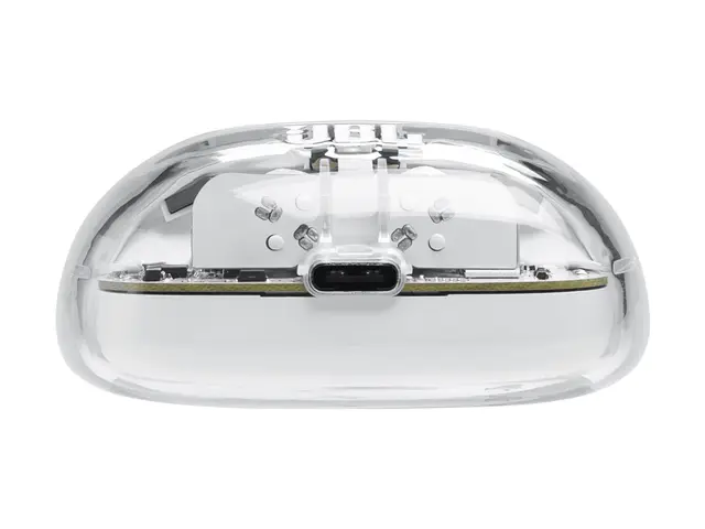 JBL TUNE Beam 2 - Ghost Edition - True wireless-hodetelefoner med mikrofon i øret - Bluetooth - aktiv støydemping - spøkelseshvit 