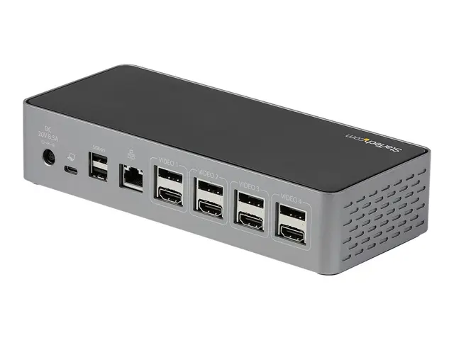 StarTech.com USB-C Dock, 4K 60Hz Quad Monitor DisplayPort & HDMI, ...