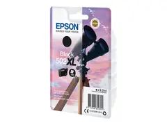 Epson 502XL - 9.2 ml - høykapasitets - svart original - blister - blekkpatron - for Expression Home XP-5100, 5105, 5150, 5155; WorkForce WF-2860, 2865, 2880, 2885
