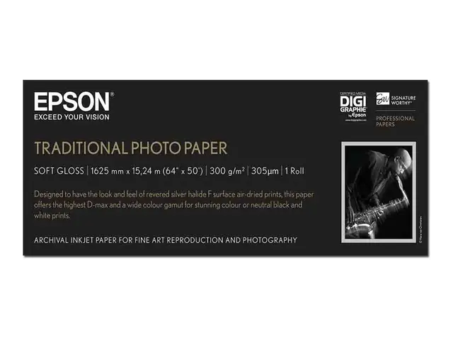 Epson Traditional Photo Paper - Rull (162,6 cm x 15 m) 300 g/m² fo...