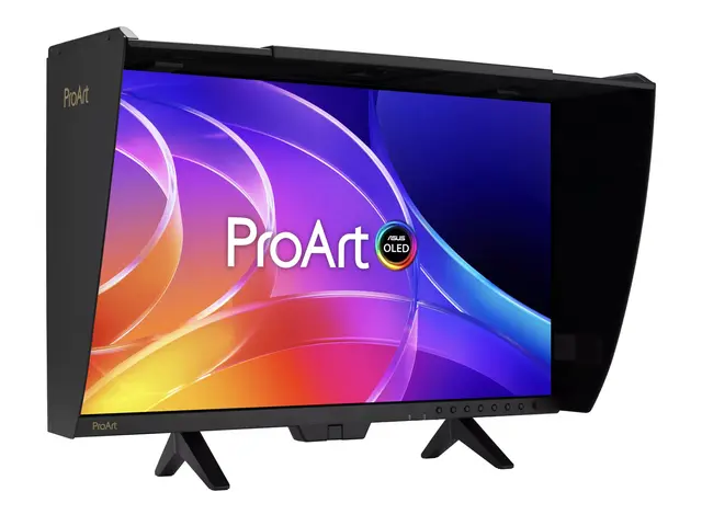 ASUS ProArt PA32USD - OLED-skjerm - 32" (31.5" synlig) 3840 x 2160 4K UHD (2160p) @ 240 Hz - 1000 cd/m² - 1500000:1 - DisplayHDR 400 True Black - 0.1 ms - 2xThunderbolt 4, HDMI, DisplayPort, 12G-SDI - høyttalere - svart 