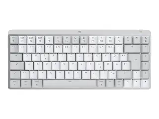 Logitech Master Series MX Mechanical Mini for Mac Tastatur - bakbelysning - trådløs - Bluetooth LE - AZERTY - Fransk - tastsvitsj: Tactile Quiet - blekgrå