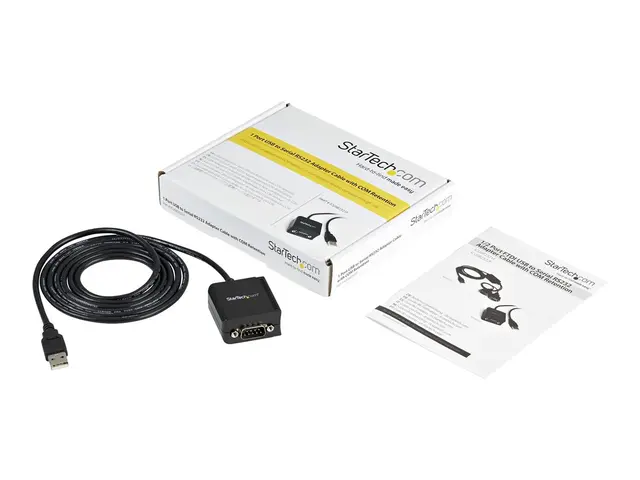 StarTech.com USB to Serial Adapter - 1 port - USB Powered - FTDI U...