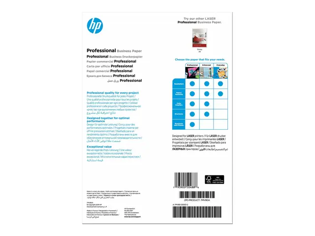 HP Professional - Matt A4 (210 x 297 mm) 200 g/m² 150 ark fotopapi...