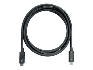 QNAP CAB-TBT4-2M - USB-kabel - 24 pin USB-C (hann) til 24 pin USB-C (hann) Thunderbolt 4 - 2 m - aktiv, up to 40 Gbps data transfer rate