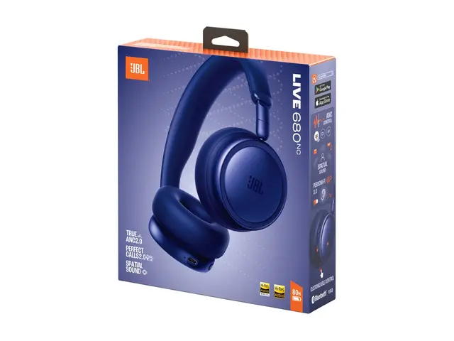 JBL LIVE 680NC - Hodetelefoner med mikrofon - on-ear - Bluetooth -...