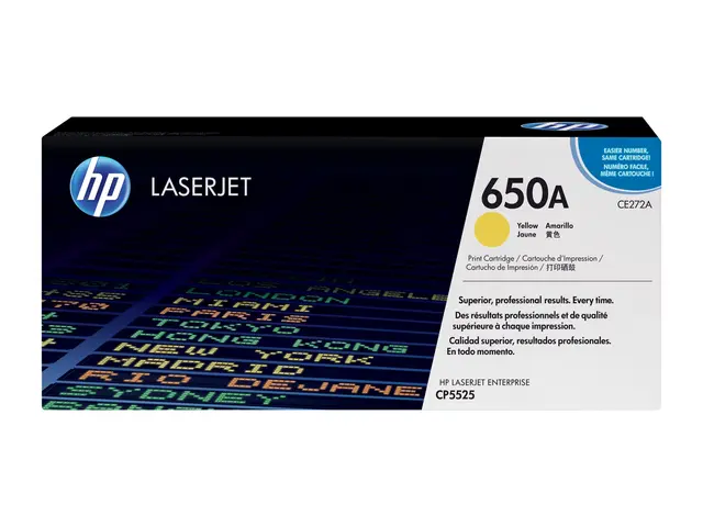 HP 650A - Gul - original - LaserJet - tonerpatron (CE272A) - for C...