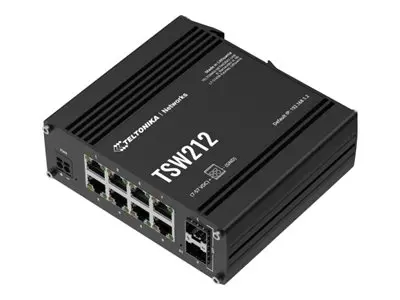 Teltonika TSW212 - Switch Styrt 8 x 10/100/1000 + 2 SFP DIN-skinne...