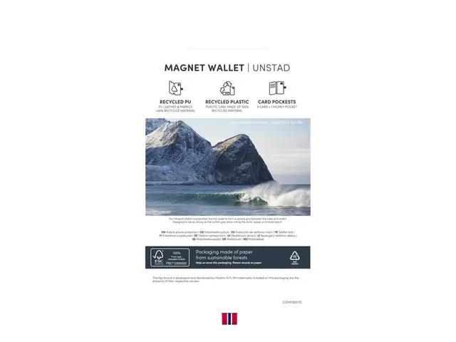 KEY Unstad - Lommebok for mobiltelefon MagSafe-samsvar kunstlær, 1...