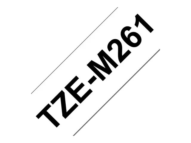 Brother TZe-M261 - Matt selv-adhesiv svart på matthvitt Rull (3,6 ...