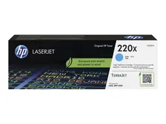 HP 220X - H&#248;y ytelse - cyan - original LaserJet - boks - tonerpatron (W2201X) - for Color LaserJet Pro 4201, MFP 4301, MFP 4303