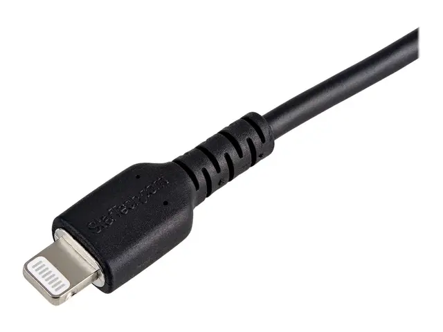 StarTech.com 15cm(6 in) Durable Black USB-A to Lightning Cable, He...