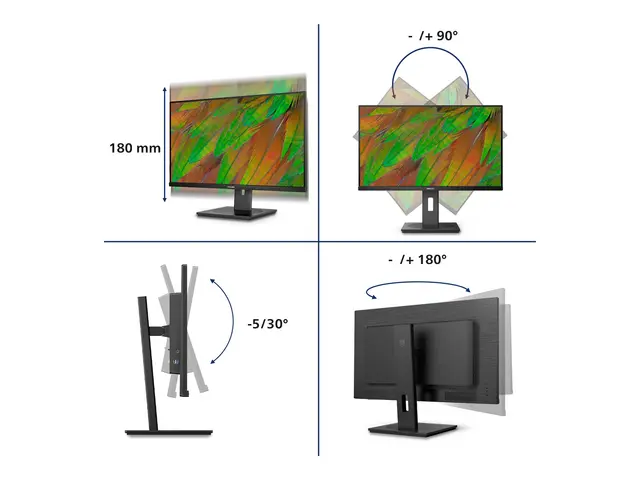 Philips 32B1U3900 - 3000 Series LED-skjerm 32" (31.5" synlig) 3840...