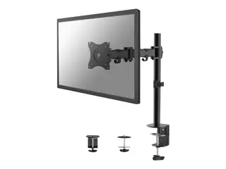 Neomounts NM-D135 - Monteringssett - full bevegelse for LCD-skjerm - svart - skjermstørrelse: 10"-30" - klemmemonterbar, malje, skrivebordsmonterbar