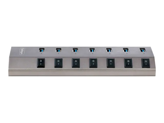 StarTech.com 7-Port Self-Powered USB-C Hub with Individual On/Off ...