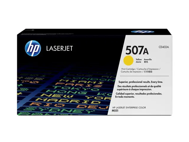 HP 507A - Gul original LaserJet tonerpatron (CE402A) for Color Ent...