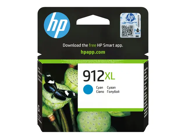 HP 912XL - 8.5 ml - Høy ytelse - cyan - original - Officejet - ble...