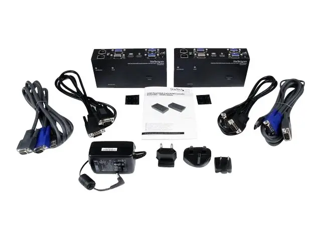 Startech 650 ft/200m USB 2.0 Dual VGA KVM Console Extender over Ca...