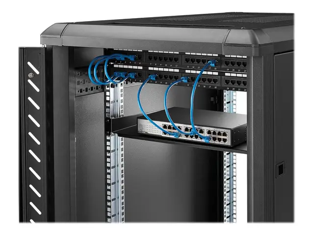 StarTech.com 1U Fixed Server Rack Mount Shelf, 10in Deep Steel Uni...