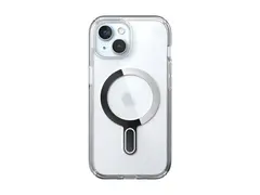 Speck Presidio Perfect-Clear - Beskyttelsesboks baksidedeksel for mobiltelefon MagSafe-samsvar - klar/klar, rolig s&#248;lv - for Apple iPhone 15