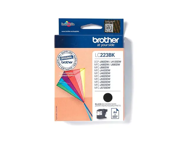 Brother LC223BK - Svart original blekkpatron for DCP-J4120DW, DCP-...