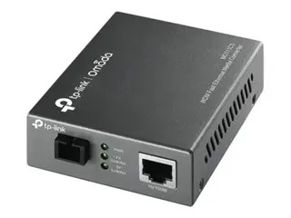 TP-Link MC111CS - Fibermedieomformer - 100Mb LAN 10Base-T, 100Base-FX, 100Base-TX - RJ-45 / SC-enkeltmodus - opp til 20 km - 1550 (TX) / 1310 (RX) nm