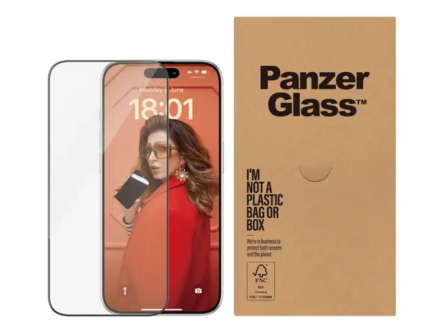PanzerGlass - Skjermbeskyttelse for mobiltelefon ultrabred passfor...