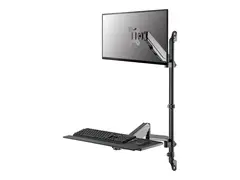 Neomounts WL90-325BL1 - Monteringssett (helbevegelsesarm) sitt-st&#229; arbeidsstasjon - for LCD-skjerm / PC-utstyr - st&#229;l - svart - skjermst&#248;rrelse: 17&quot;-32&quot; - veggmonterbar