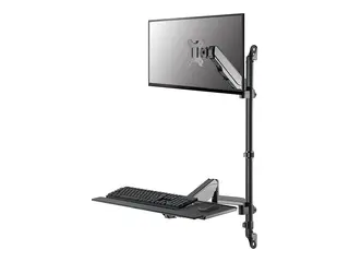 Neomounts WL90-325BL1 - Monteringssett (helbevegelsesarm) sitt-st&#229; arbeidsstasjon - for LCD-skjerm / PC-utstyr - st&#229;l - svart - skjermst&#248;rrelse: 17&quot;-32&quot; - veggmonterbar