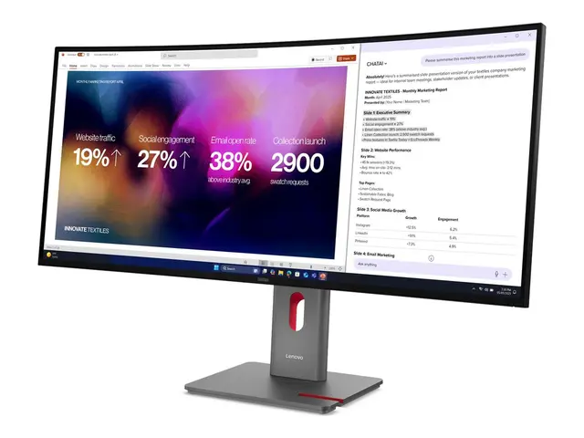 Lenovo ThinkVision P40WD-40 - LED-skjerm kurvet - 40" (39.7" synlig) - 5120 x 2160 5K @ 120 Hz - IPS - 400 cd/m² - 2000:1 - HDR10 - 4 ms - Thunderbolt 4, HDMI, DisplayPort - høyttalere - eklipsesvart 