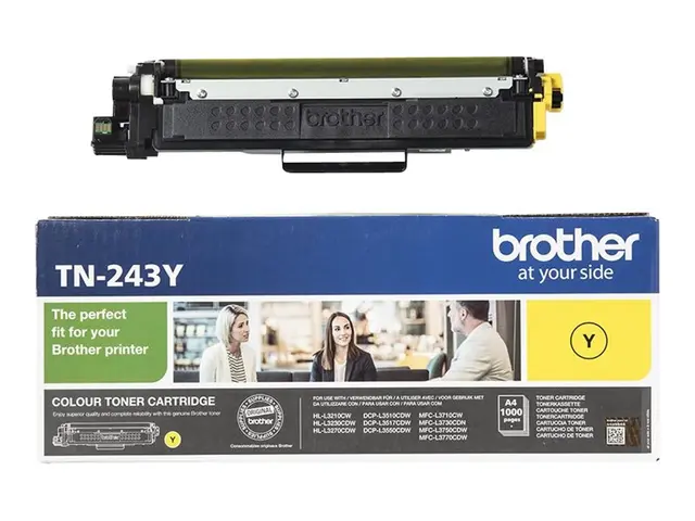 Brother TN243Y - Gul - original - tonerpatron - for Brother DCP-L3...