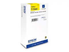 Epson T7564 - 14 ml - L-størrelse gul - original - blekkpatron - for WorkForce Pro WF-6530, WF-8010, WF-8090, WF-8510, WF-8590, WF-8590 D3TWFC