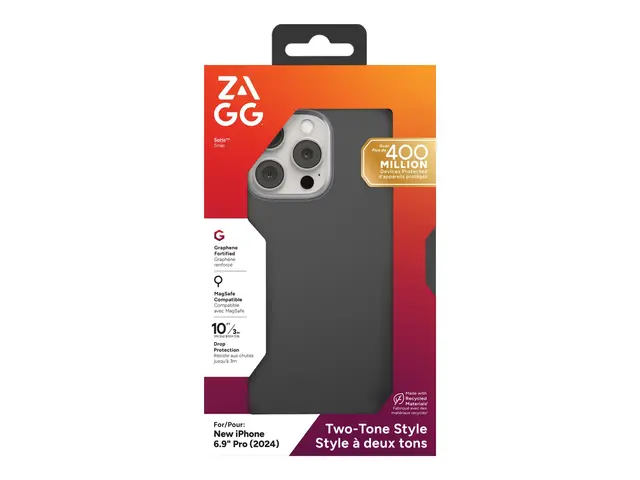 Zagg SoHo Snap - Baksidedeksel for mobiltelefon MagSafe-samsvar gr...